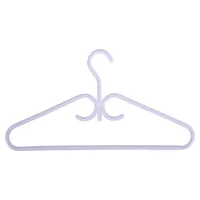 Dollarama White heavy duty Plastic Hangers 4PK - Case of 24