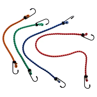 Bungee Cords 12PK (Assorted Colours) - Case of 16
