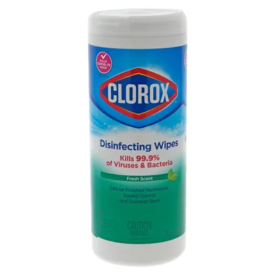 Clorox disinfecting wipes - Fresh Scent - Case of 12