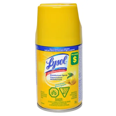 Lysol Disinfectant Spray Lemon - Case of 12