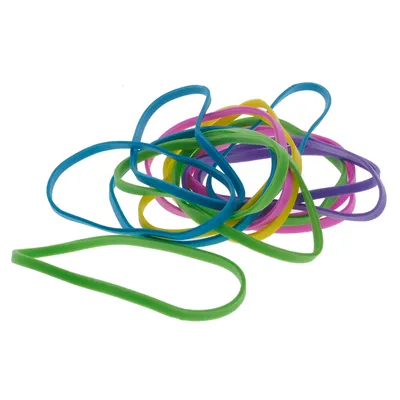 Multicolor Rubber Bands - Case of 24