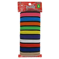 Thick Hair Elastics 40PK (Assorted Colours) - Case of 48