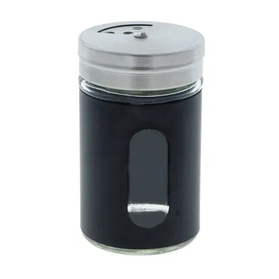 Salt & Pepper Shaker with Glass Window (Assorted Colours) - Case of 24
