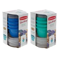 Snack Containers 3PK (Assorted Colours) - Case of 4