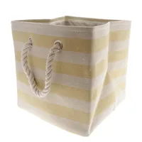 Storage Box With Rope Handles (Assorted Styles) - Case of 12