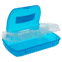 Section Hard Plastic Pencil Case - Case of 12