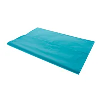 Rectangular Teal blue Plastic Table Cover - Case of 24