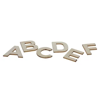 Wooden Alphabet Letters 162PC - Case of 18