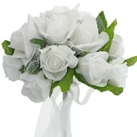 Wedding Bouquet with EVA Flowers and Ribbon - Case of 12