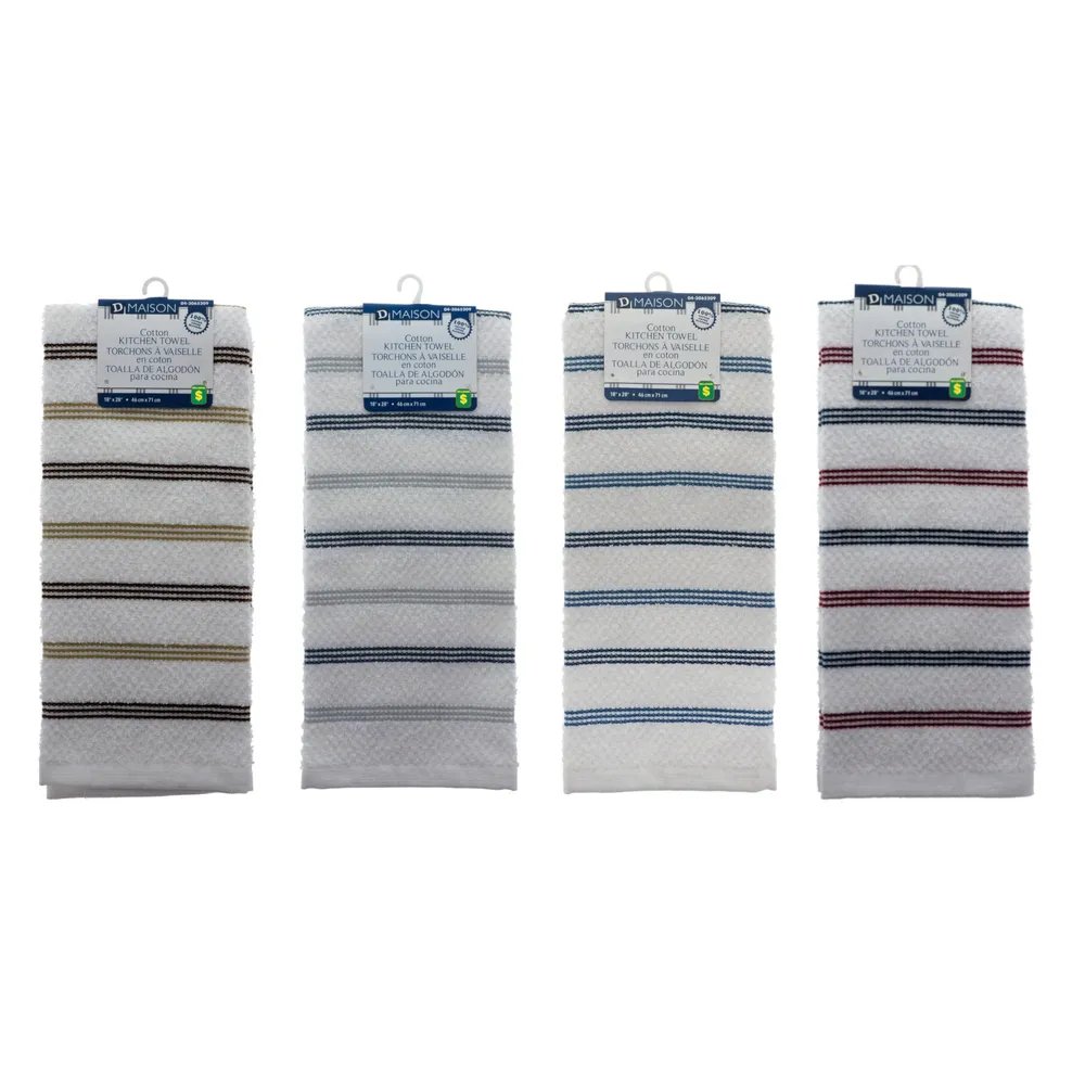 Cotton Kitchen Towel (Assorted Styles) - Case of 24