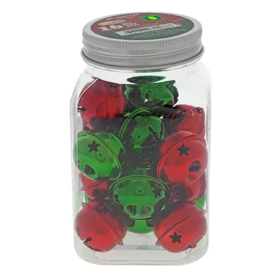 Christmas 16PK Bell Ornaments Jar - Case of 24