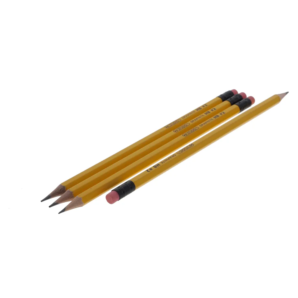 Staedtler Yellow Graphite Pencils Essentials HB #2 - 8 Pack 