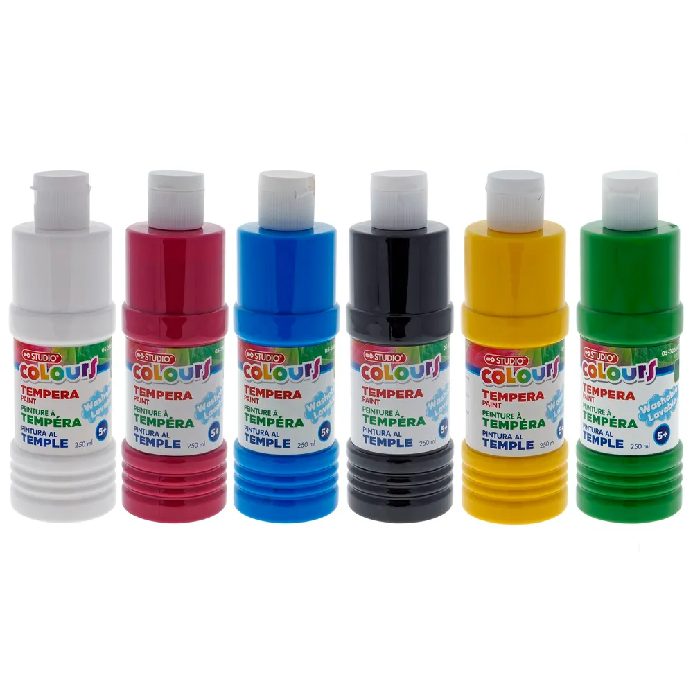 Tempera Paint (Assorted Colours) - Case of 18
