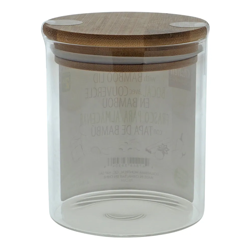 Large/XL Extra Large Glass Food Storage Containers with Bamboo