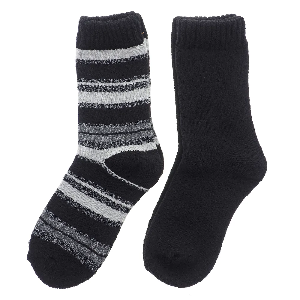 Dollarama 2PK Boys Thermal Crew socks - Case of 18