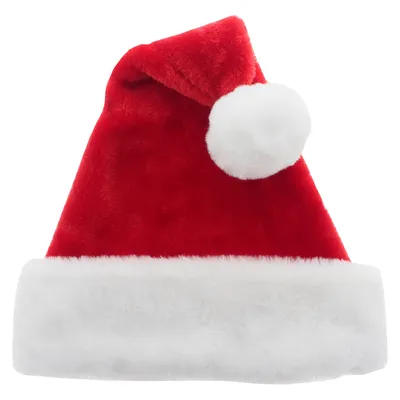 Christmas Premium Plush Santa Hat - Case of 24