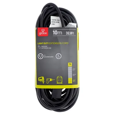 Light Duty Extension Cord 10M - Case of 10