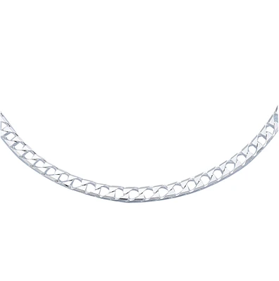 18'' Curb Chain - Sterling silver. Color: silver | Doucet Latendresse