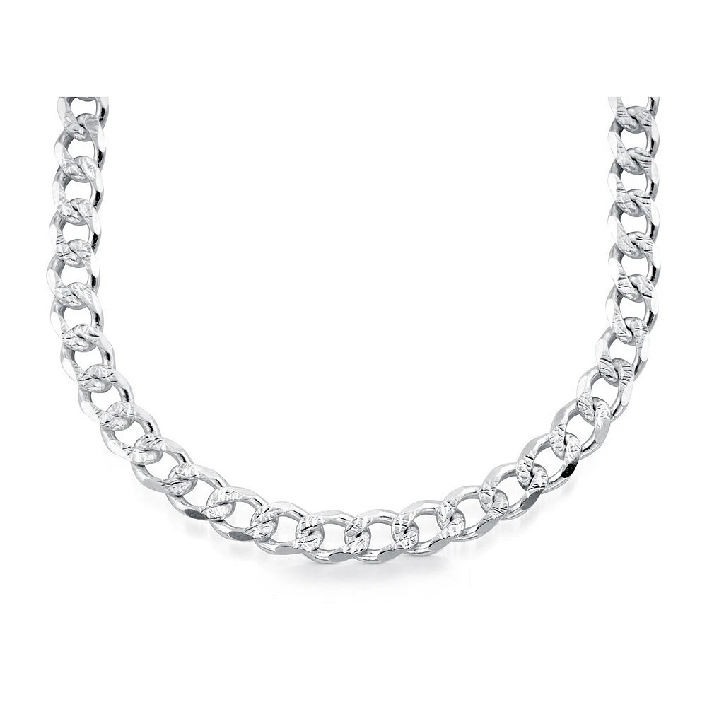 Chaîne gourmette 18'' - Argent sterling. Color: argent | Doucet Latendresse