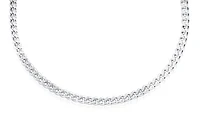 Chaîne gourmette 30'' pour femme - Argent sterling. Color: argent | Doucet Latendresse