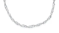 Chaîne singapour 18'' pour dame - Argent sterling. Color: argent | Doucet Latendresse