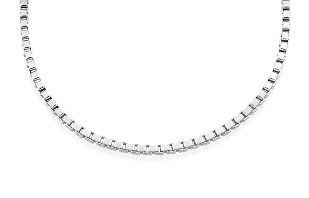 20'' Box Chain - Sterling silver. Color: silver | Doucet Latendresse