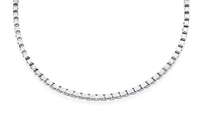 20'' Box Chain - Sterling silver. Color: silver | Doucet Latendresse