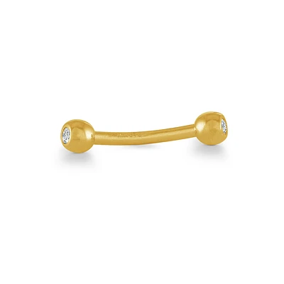 Bijou cartillage 14k & CZ. Color: jaune | Doucet Latendresse