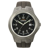 Timex Expedition Black Dial Watch – 43mm, 100m Water Resistant, Date Display, Indiglo | Doucet Latendresse