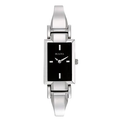 Bulova watch with quartz movement for women - Stainless steel. | Doucet Latendresse