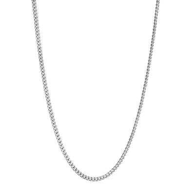 20 inch stainless steel chain. Color: silver | Doucet Latendresse