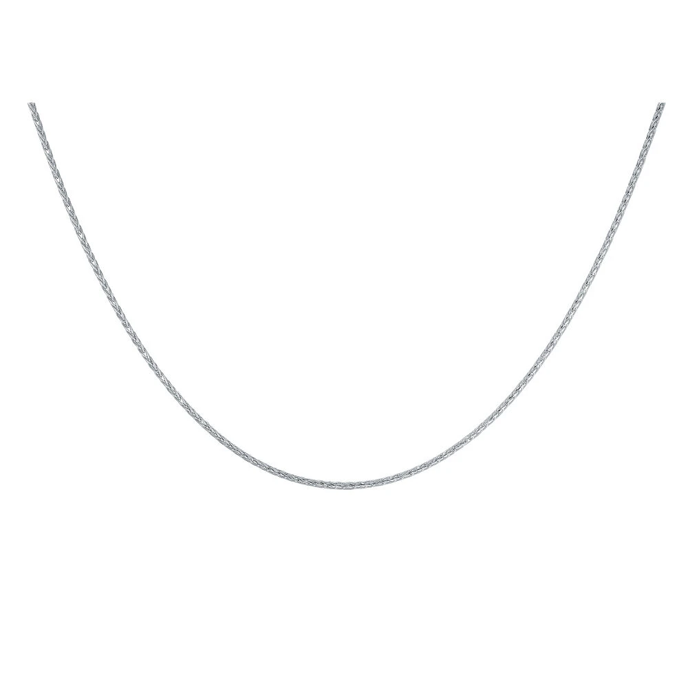 Chaîne 16'' - Argent sterling avec fini  plaqué rhodium. Color: argent | Doucet Latendresse