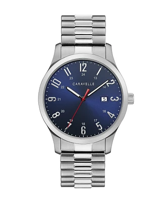 Caravelle NY Watch for Man - Stainless steel & Dark blue dial | Doucet Latendresse