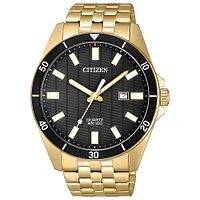 Citizen watch for man - Golden tone stainless steel & Black patterned dial (BI5052-59E) | Doucet Latendresse