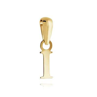 Letter ''I'' pendant for child - 10K yellow Gold. Color: yellow | Doucet Latendresse