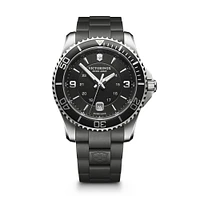 Montre Swiss Army Maverick pour homme - Boitier en acier inoxydable & Bracelet de Caoutchouc | Doucet Latendresse