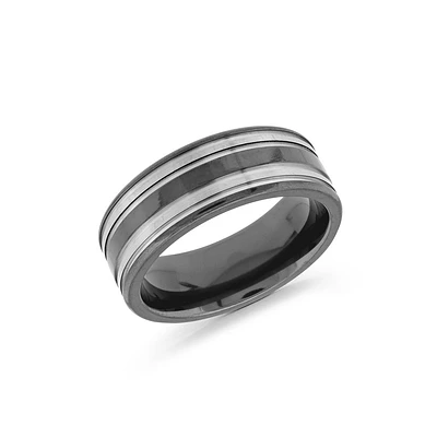 Band for man - 2-tone Titanium. Color: 2 tone | Doucet Latendresse