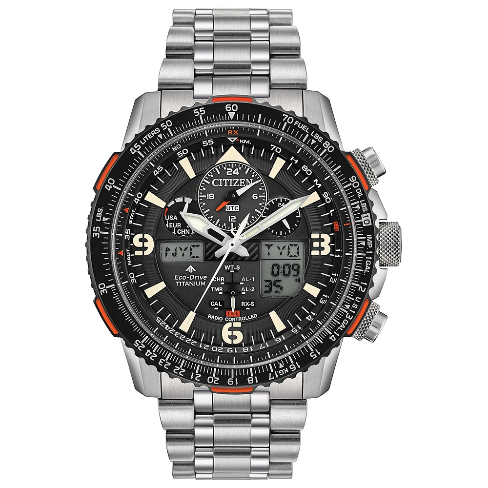 Citizen Promaster Skyhawk A-T Titanium Eco-Drive Watch – 45mm, Radio-Controlled, World Time | Doucet Latendresse