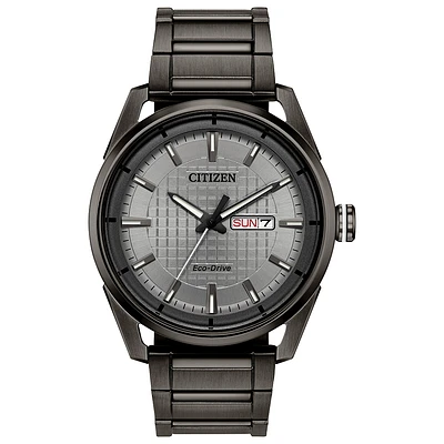 Citizen Eco-Drive For Women, Stainless Steel Black Ion Plated & Gray Dial | Doucet Latendresse