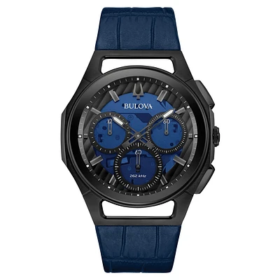 WATCH FOR MEN STAINLESS STEEL BLACK AND BLUE | Doucet Latendresse