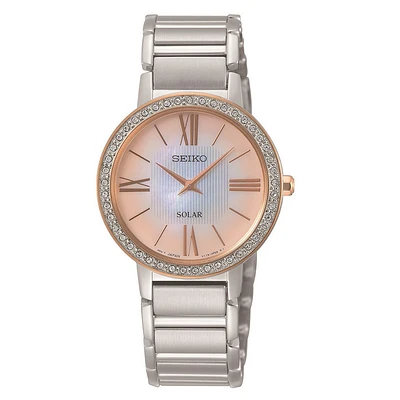 Montre Femme solaire Seiko Diamond Accents | Doucet Latendresse