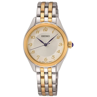 Seiko classic two-tone ladies' watch- silver and gold | Doucet Latendresse