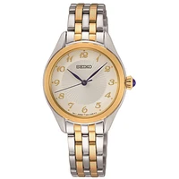 Seiko classic two-tone ladies' watch- silver and gold | Doucet Latendresse