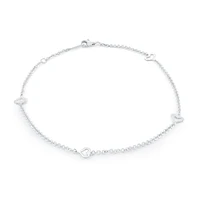 Bracelet avec motif cœur pour femme - Argent sterling | Doucet Latendresse