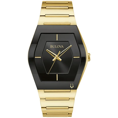 Montre Bulova pour homme -bracelet en acier inoxydable doré | Doucet Latendresse