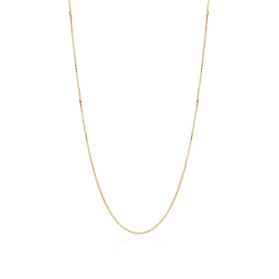 12'' Baby's Box chain - 10K yellow Gold. Color: yellow | Doucet Latendresse