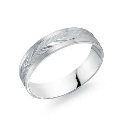 Bague motif de blé 10k. Color: blanc | Doucet Latendresse