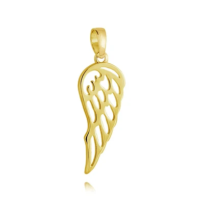 10k yellow gold angel wing. Color: yellow | Doucet Latendresse