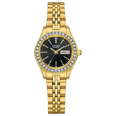 Montre à quartz Citizen pour femme avec bracelet en acier inoxydable, doré | Doucet Latendresse