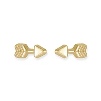 Boucle d’oreille Flèche en or jaune 10k. Color: jaune | Doucet Latendresse